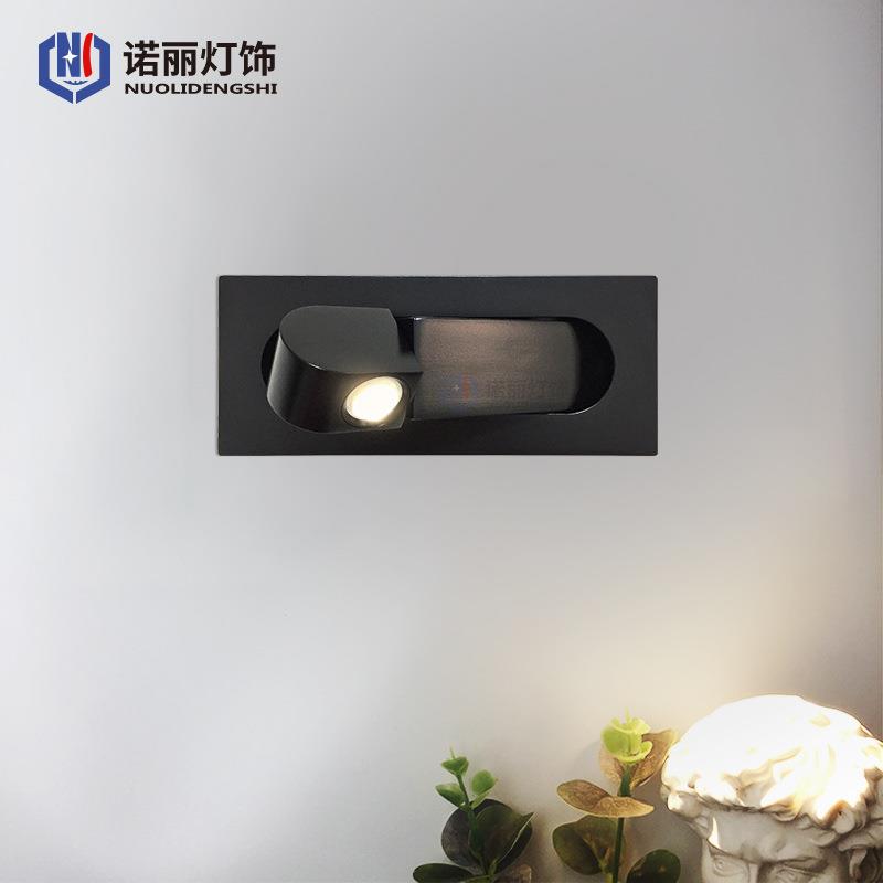 l关灯ed壁新中简式约时尚自动开灯卧室灯家灯酒店床头545阅读灯旋