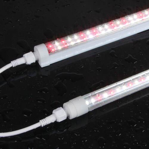 LED防水灯管 双排全光谱红蓝 T8防水一体化植物生长T8防水灯管