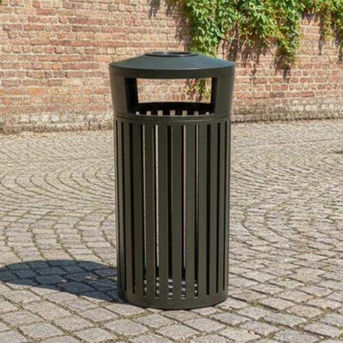 户外铝合金垃圾桶园林庭院花园垃圾箱室外院子小区售楼部果皮箱