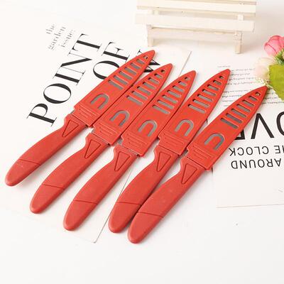 Little Red Set of Stainless Steel Fruit Knives, Kitchen Peel