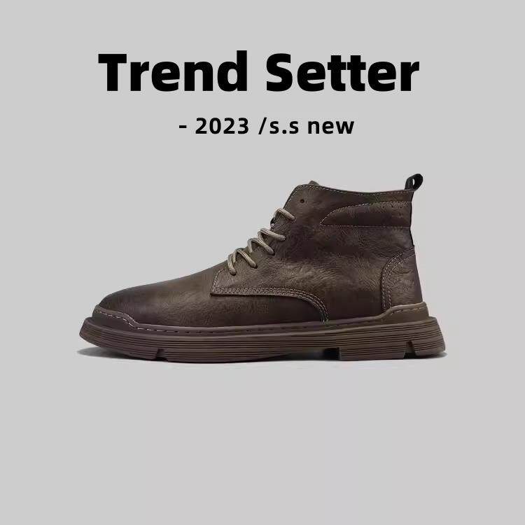 时尚无限~超值热门单品!男靴高帮英伦风格时髦多用途休闲工作服