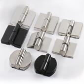 公共浴室门铰炼厕所隔断配件304不锈钢铰炼自闭门铰炼升降机黑色