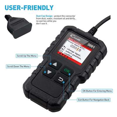 元征LAUNCH X431 Creader /CR3001 OBD II全功能读码卡海外英文版