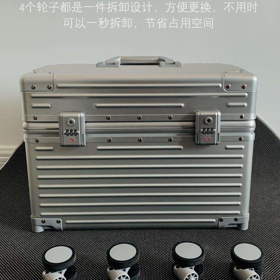 18寸铝框摄影机长箱男20寸行李箱登机箱22寸女上翻盖旅行拉杆箱