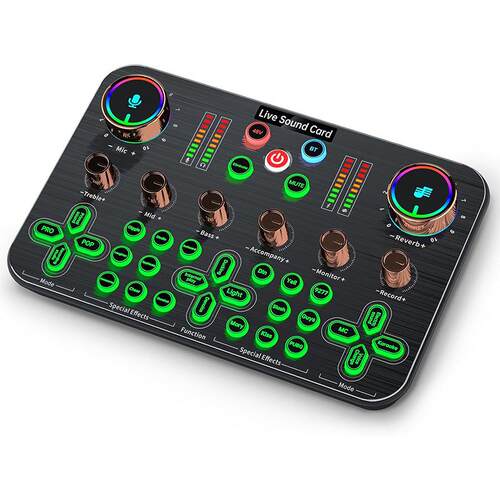英文版K60048V直播声卡英文包装电脑usb播客