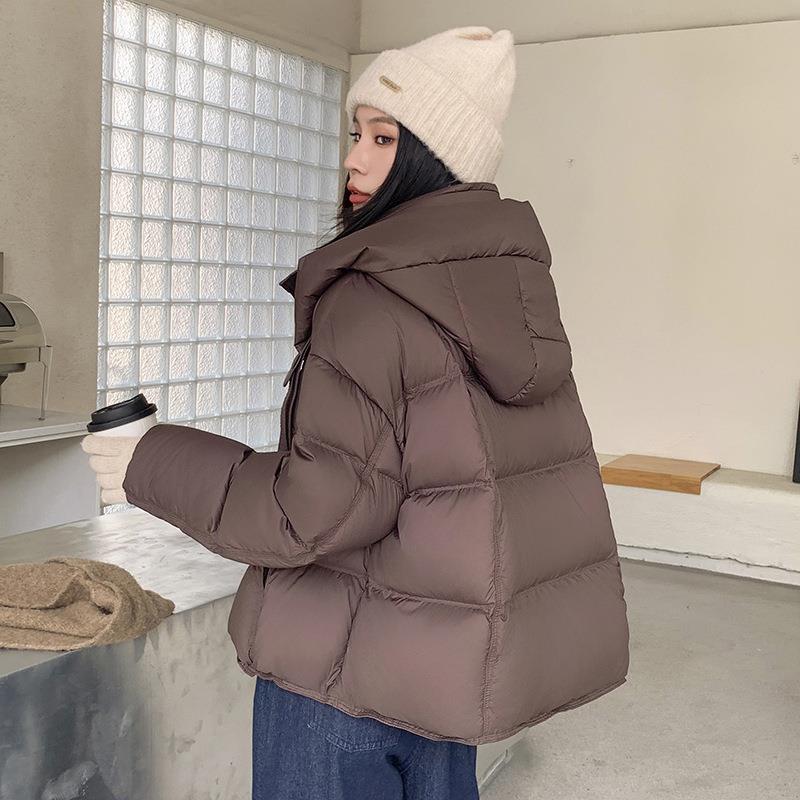 新国标白鸭绒羽绒服女冬季新款芙加帽面ZSI9706L厚包服泡连羽绒外