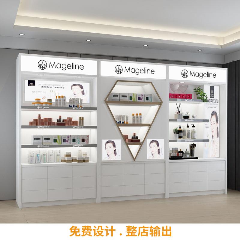 品烤漆理发店台佐致(收展示柜护发美容院护肤展柜子直间货架播异