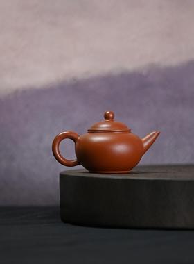 原矿朱泥手工20340水平10M0L小品光素自用宜兴紫纯砂壶功泡夫茶壶
