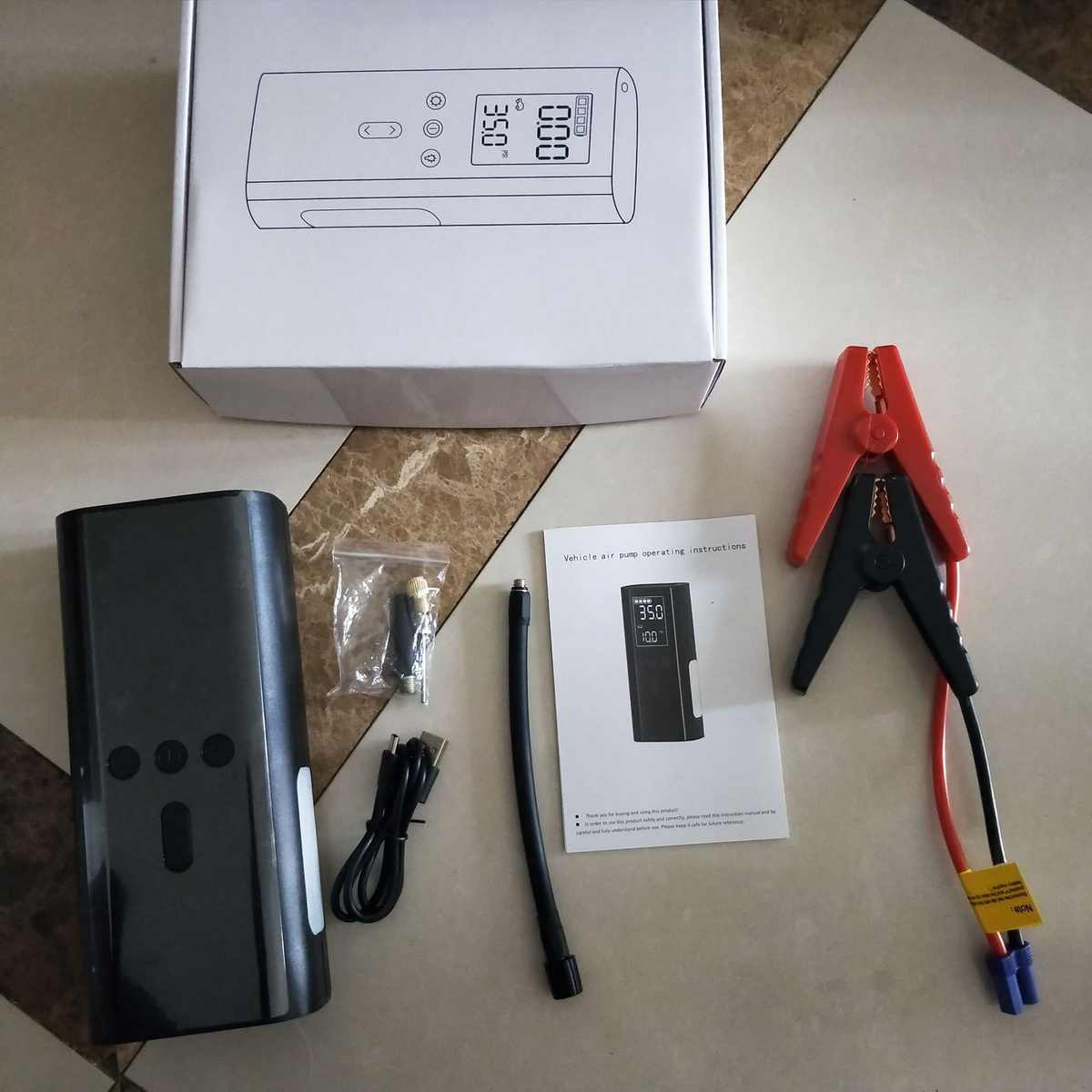 多功能汽车一体机搭充气搭载打电动电启动一体泵车充气电电源气泵