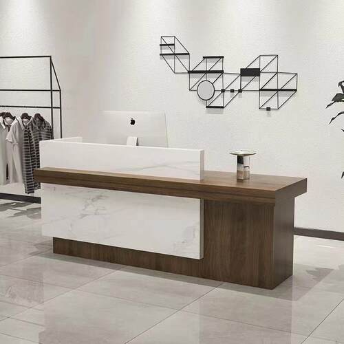 公司前台收银台服装店简约现代柜台小型店铺理发店美容院接待吧台