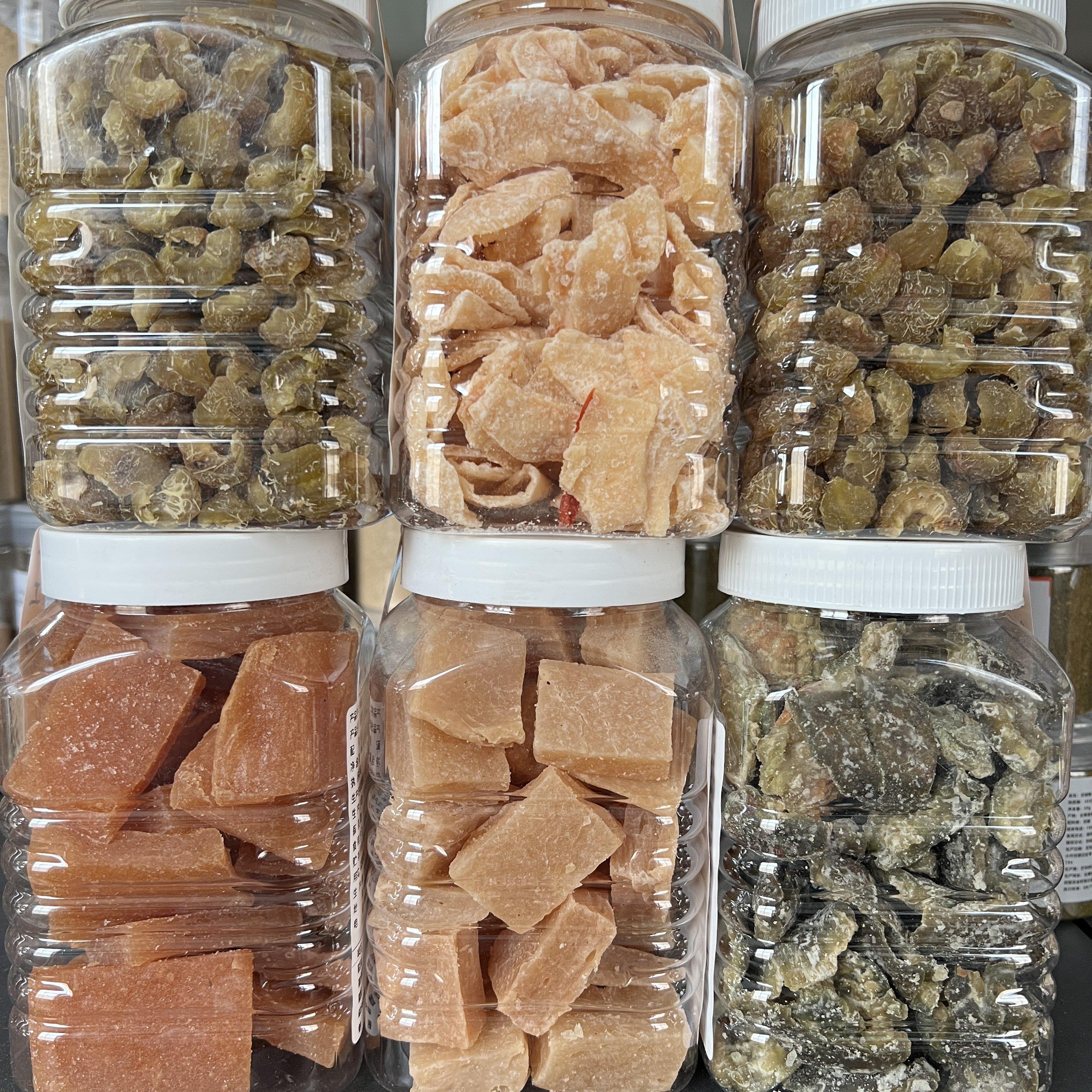 云南德宏特产果脯胭脂果膏/咳地佬膏 /年枣膏/橄榄/木瓜手工制作