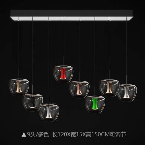 现代简约轻奢玻璃吊灯客厅卧室餐厅创意个性设计师led北欧ins灯具