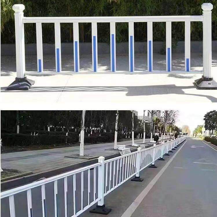 黑龙江市政道路护栏马路隔离栏人行道交通防护栏杆公路锌钢防撞围