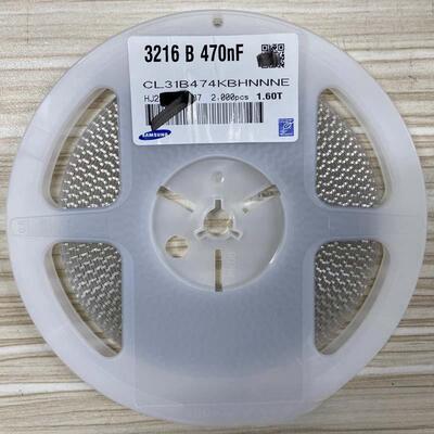 3216贴片电容1260 474K 470NF 50V/100V/250/500V 精度10%