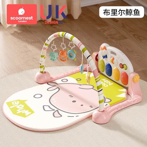正品巢踏钢琴新生婴-儿早教益智健身架器06月脚宝宝玩具科1岁哄娃