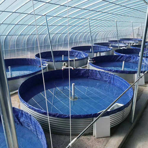 鱼池支架镀锌板便携式加厚  水池鱼虾折叠帆布圆形车载鱼池水箱