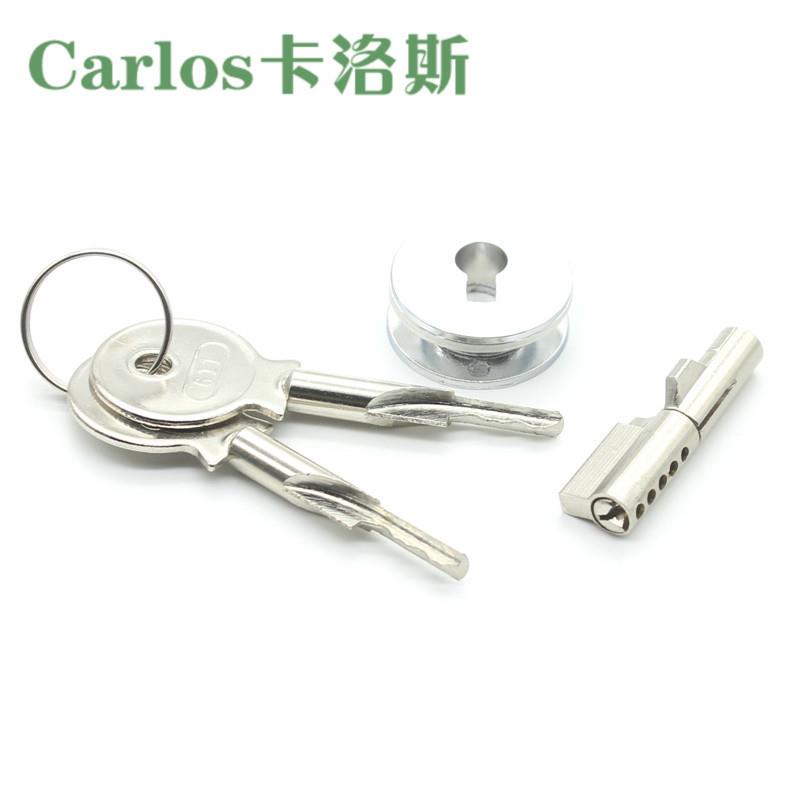 珠宝展示柜锁抽屉锁冰箱锁带锁锁牌防盗商用冰柜锁具橱柜家用立式