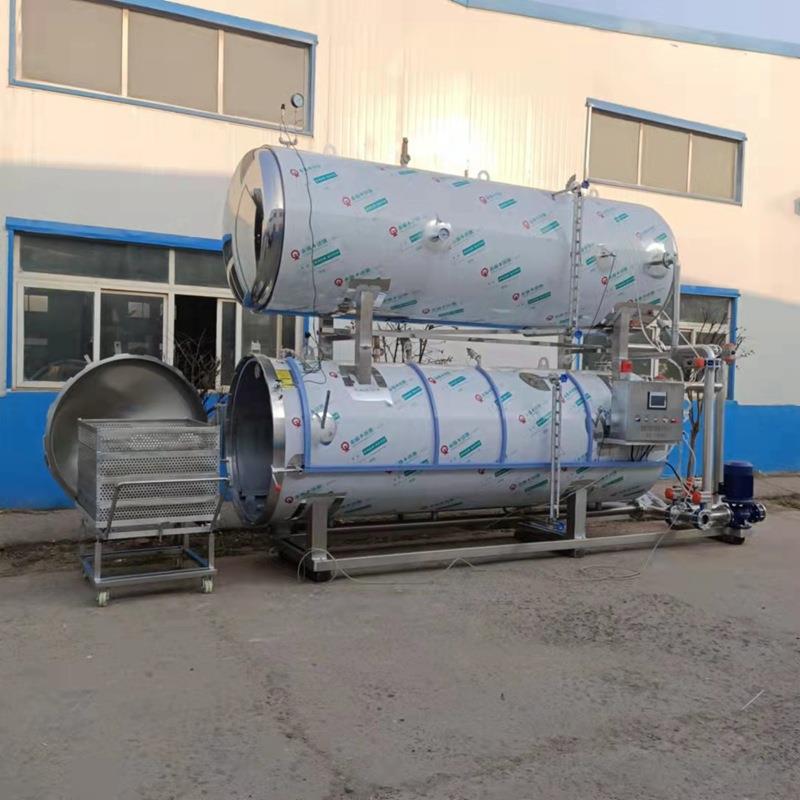 玉菌米卤蛋粽子高温高压杀鸭蛋TML八蒸煮出油灭菌锅釜宝粥杀菌设