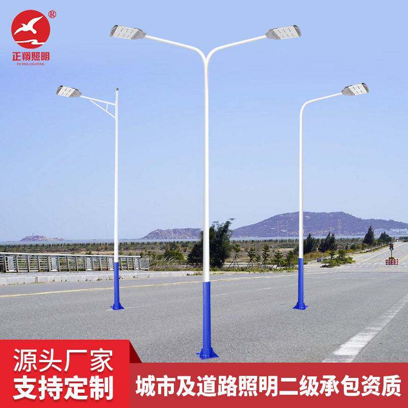 LED市电路灯双臂市政工程路灯4米6米7米9米速公路马路路灯杆