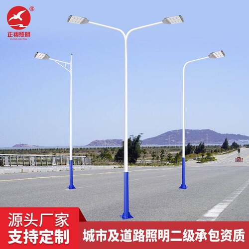 LED市电路灯双臂市政工程路灯4米6米7米9米速公路马路路灯杆