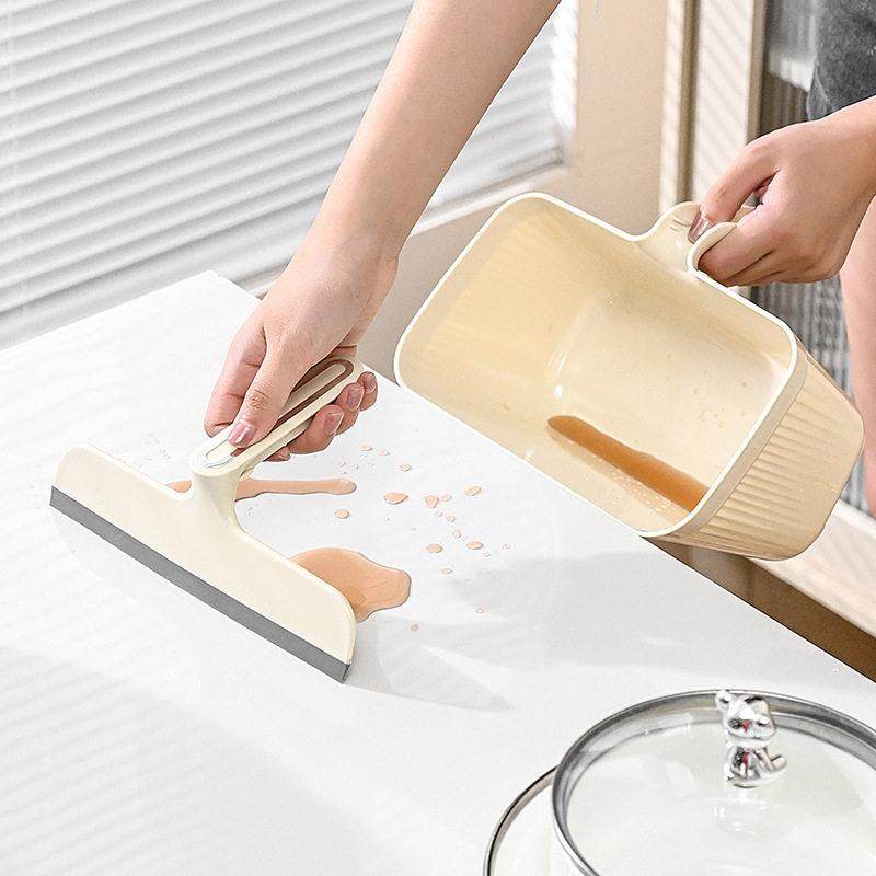 家用厨房桌面垃圾桶餐桌台面手拿铲刮水刮垃圾筒收纳整理清洁