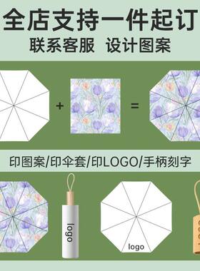 三折8骨免折号叠贴片伞晴雨伞大告广伞全自HUM动雨伞商务伞