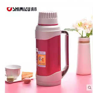 不锈钢保温瓶热水瓶家用玻璃胆开水瓶办公暖水壶3331 清水2L时尚