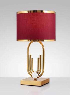 正品简约现代结明婚床卧室台灯婚房礼头灯陪嫁送高档红色婚庆水晶