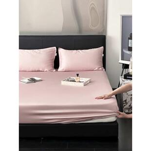 单件纯色冰笠保护套丝柔软床罩2024肤夏季床天裸睡夏季单亲丝床