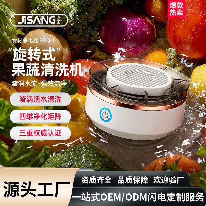 厨房小家电果蔬清洗机小型家用洗菜机全自动除菌去农残净化涡轮