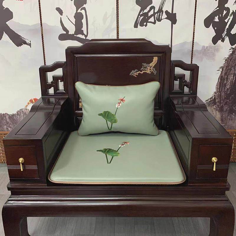 新中式红木沙发坐垫四季通用客厅实木椅垫餐桌垫茶椅夏季凉垫定制