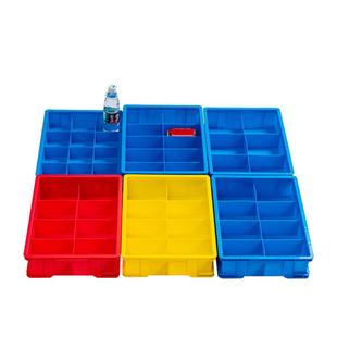 塑料加厚分类周转箱零件螺丝分格收纳盒五金工具多格长方形小盒子