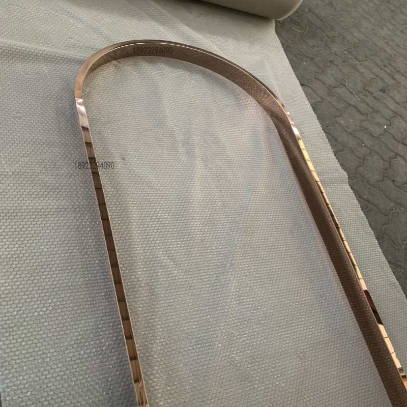 不锈钢拱形门套u型收边条异形包边一体拉弯圆弧形金属装饰条定制