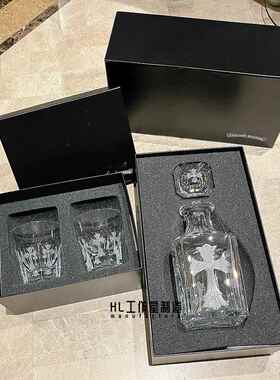 欧洲古典宫廷风格进口手工水晶酒瓶威士忌洋酒壶酒杯流行组合