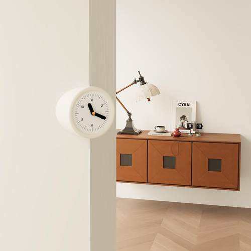 简RNQ约个性客厅阳时角挂202钟5新款创家意用装饰拐角钟挂墙静音