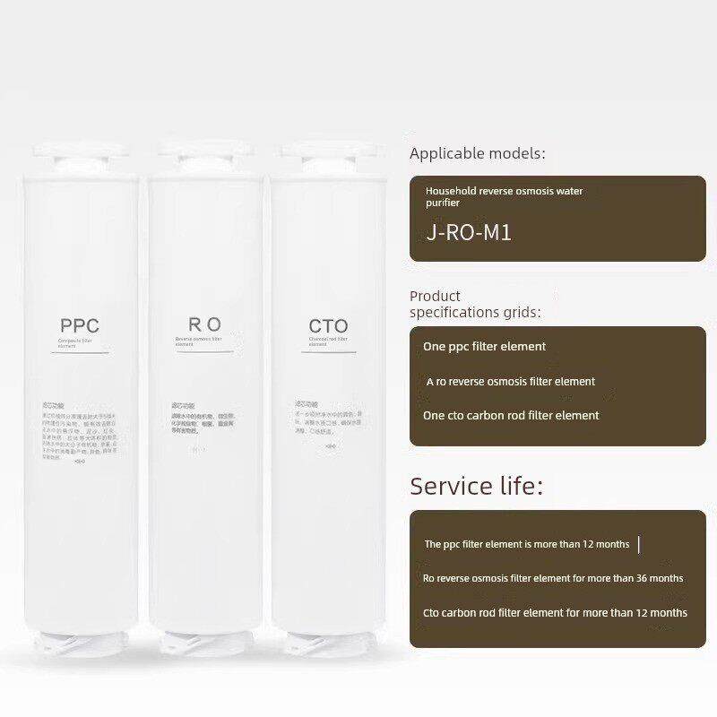 禧芯记净水器旋钮卡接滤芯适配净小新MR1专用PPC复合+反渗透RO膜