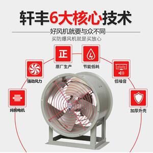 厂家防爆轴流风机BT35-11-2.8固定式岗位式防爆排风扇中压风机