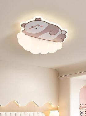 吸顶灯卧室灯儿童房奶油风小狗浪漫现代简约男女孩房间灯F274智能