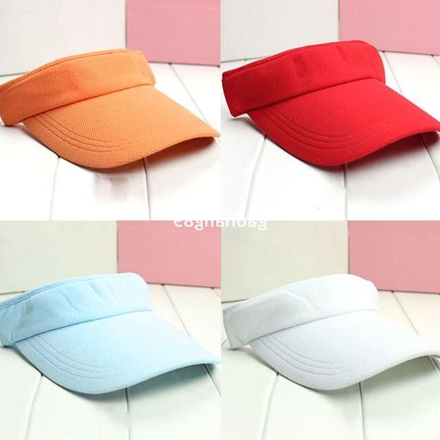 Summer Men Women Plain Visor Tennis Beach Sun Sport Cap Ve在类目 服饰配件/皮带/帽子/围巾, 耳套中 - 来自Buy2taobao.com提供专业的淘宝代购服务