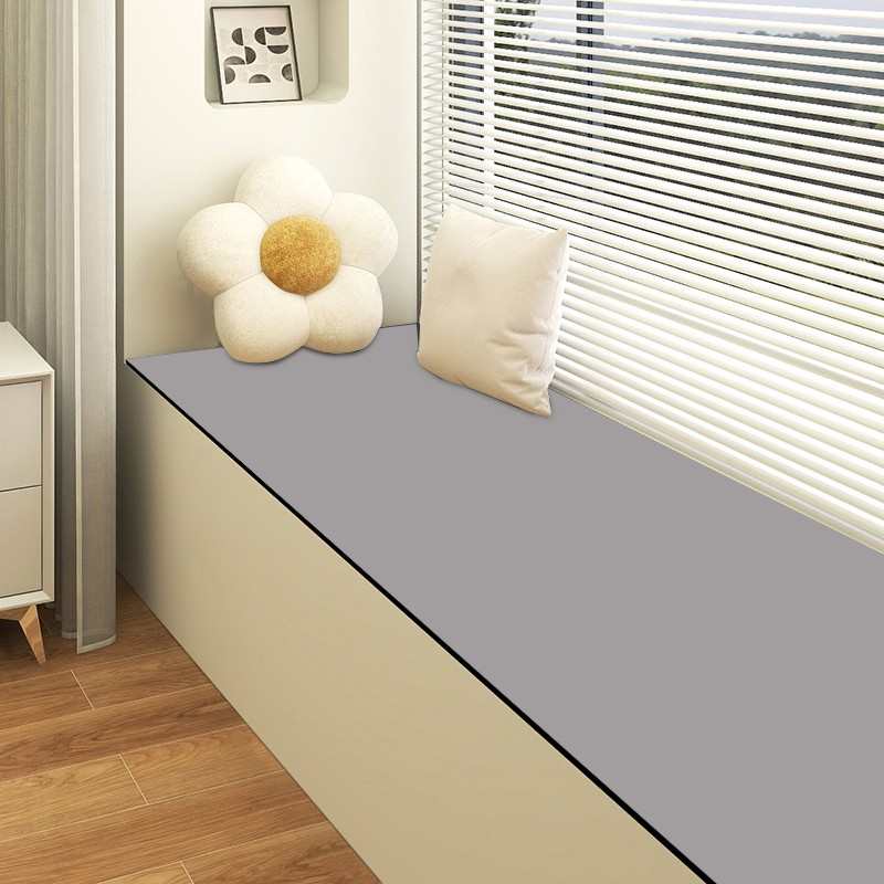 纯色飘窗垫窗台垫子硅藻泥吸水四季新款防滑垫可自由裁剪