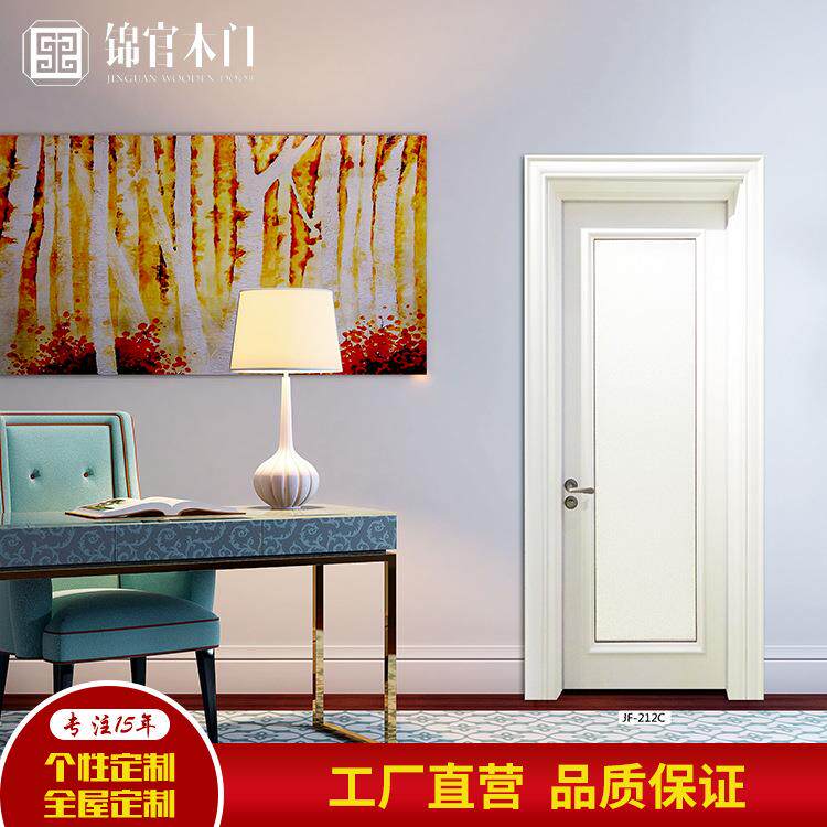 成都实木复合防盗门卧室内现代简约工程生态门制作 来图来样制作