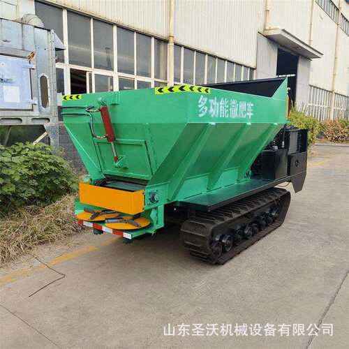 固态粘稠粪扬粪机履带式撒车鸡粪牛粪抛撒车3方撒粪车