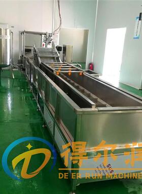 麻小龙虾清蒸煮产线 超洗声波小龙得尔润辣虾清洗机 网生带提升省