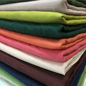 纯亚麻砂洗面料 春夏季 女装 衬衣面料 亚麻布 童装 100亚麻洗水布