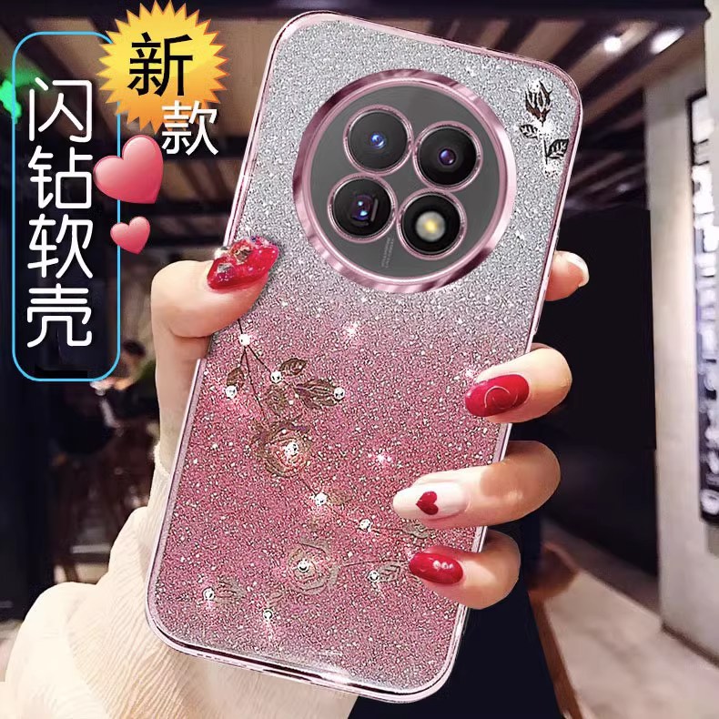 渐变闪钻适用oppoA2pro手机壳新款PJG110硅胶A2por的保护套女士5G
