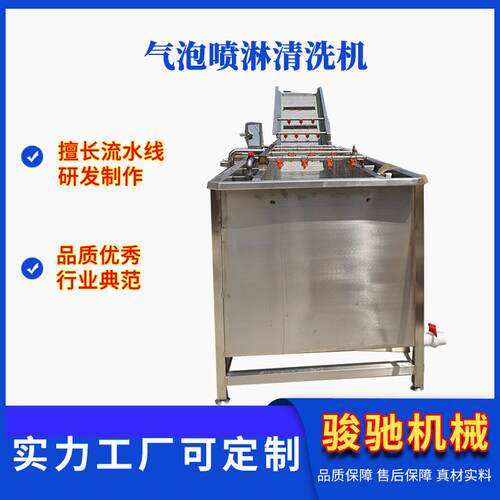 全自动果蔬气泡清洗机枸杞胡萝卜大枣清洗设备净菜清洗机器