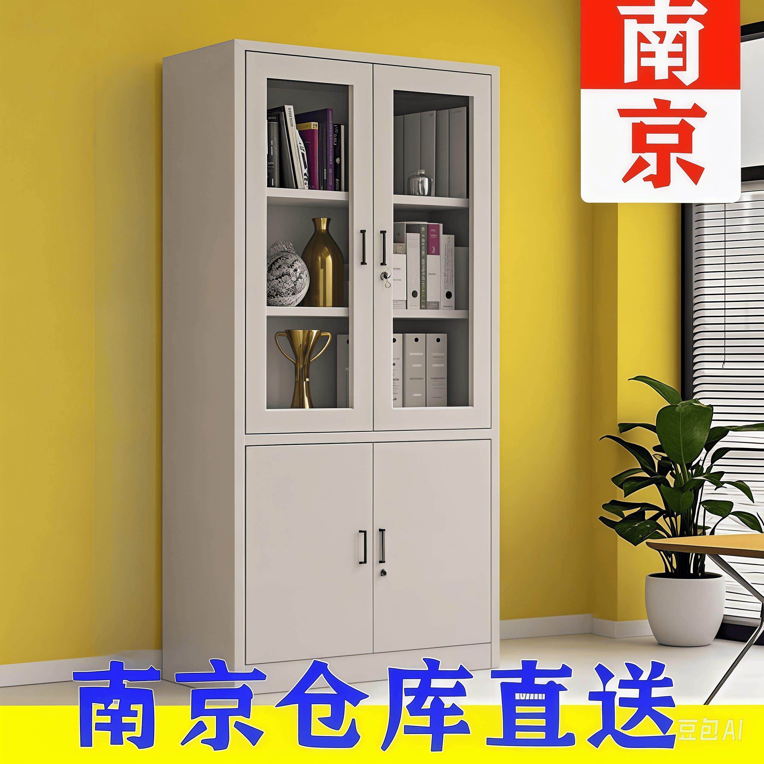 南京落地文件柜铁皮柜更衣柜办公柜档案柜钢制资料柜带锁凭证铁柜