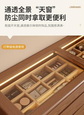 斗柜妆一体卧室现简代SZT024约化妆桌梳床尾收纳柜化妆台台转角书