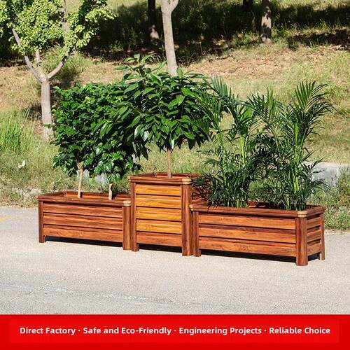 定制铝合金花箱户外庭院市政道路隔断种植箱阳台房屋防腐组合花箱