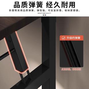 可折叠简易桌无品牌 学习桌双人办公议桌小型会电脑桌 出租屋台式